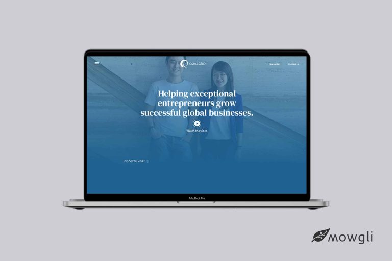 Mowgli Website Redesign Laptop with website